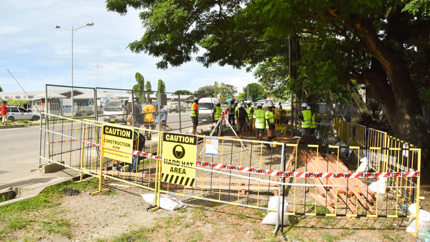 New Bus Shelters for Honiara under construction