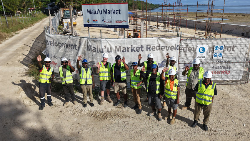 Australia Builds Local Skills Alongside New Malu’u Market Infrastructure