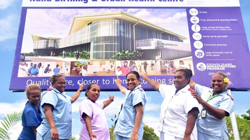 Ground-breaking for Naha Birthing and Urban Health Centre