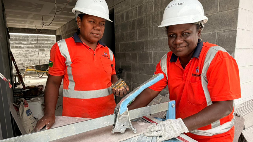 Women Get On-The-Job Infrastructure Training